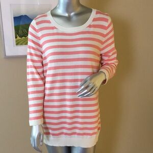 TALBOTS | 100% Pima Cotton Stripe Sweater